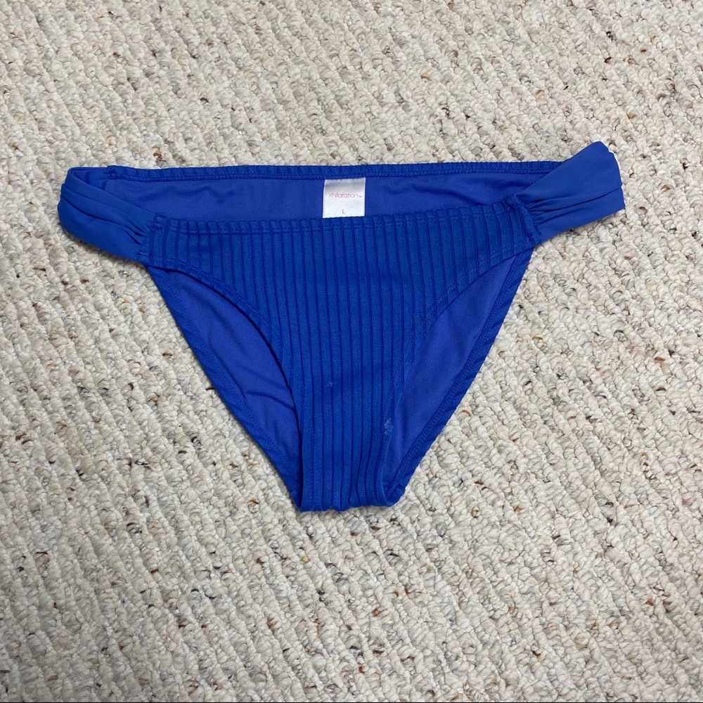 Dark blue target bikini bottoms